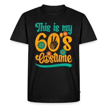 Costume de fête des années 60 des années soixante des années 1960 - T-shirt Premium bio Homme - noir - Devant - Nico (187cm)