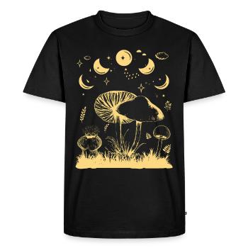 Juste une phase - de la lune - T-shirt Premium bio Homme - noir - Devant - Nico (187cm)
