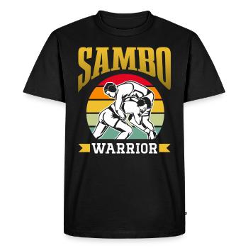 Sambo Warrior Martial Arts Training Martial Arts - Men's Premium Organic T-Shirt - black - Front - Nico (187cm)