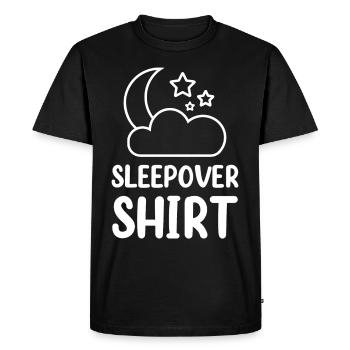 Sleepover Shirt Party Overnight Stay - Men's Premium Organic T-Shirt - black - Front - Nico (187cm)