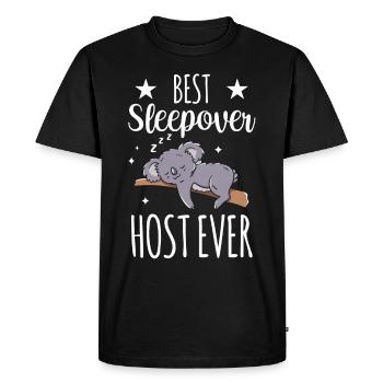 Meilleur hôte de nuit jamais party - T-shirt Premium bio Homme - noir - Devant - Nico (187cm)