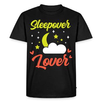 Amoureux de la nuit Hébergement Nuitée - T-shirt Premium bio Homme - noir - Devant - Nico (187cm)