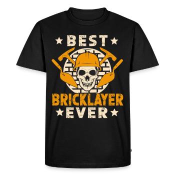 Le meilleur maçon de tous les temps Maçonnerie - T-shirt Premium bio Homme - noir - Devant - Nico (187cm)