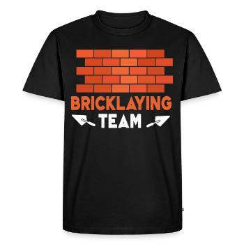 Équipe de maçonnerie Maçonnerie Maçonnerie Maçonnerie - T-shirt Premium bio Homme - noir - Devant - Nico (187cm)