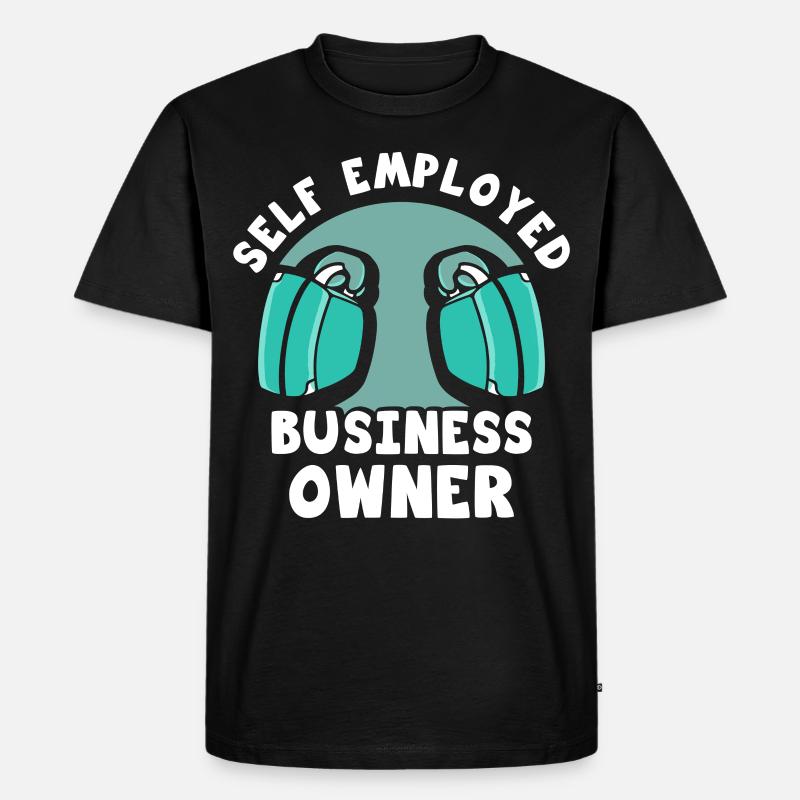 Selbständiger Geschäftsinhaber Selbstständig - Männer Premium Bio T-Shirt - Schwarz