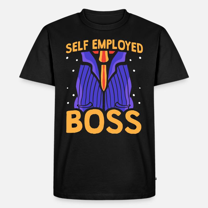 Selbständiger Chef Freelancer Selbstständig - Männer Premium Bio T-Shirt - Schwarz