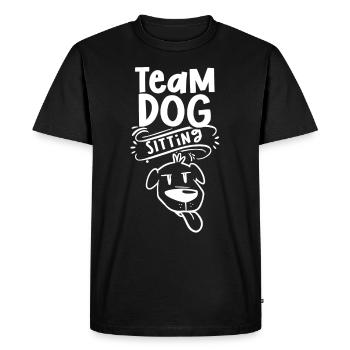 Team Dog Sitting Dog Sitting Dog Sitter Dog - Men's Premium Organic T-Shirt - black - Front - Nico (187cm)