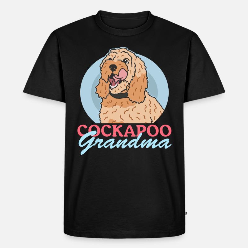 Cockapoo Grandma Hundebesitzer Hunde Geschenk - Männer Premium Bio T-Shirt - Schwarz