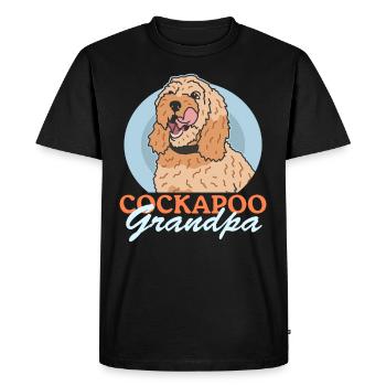 Cockapoo Grandpa Dog Owner Dog Gift - Men's Premium Organic T-Shirt - black - Front - Nico (187cm)