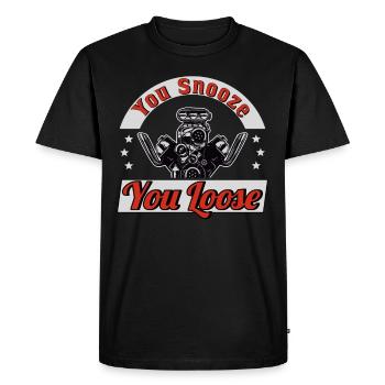 Pilote de course Racing Car Tuning Racing Motorsport - T-shirt Premium bio Homme - noir - Devant - Nico (187cm)