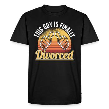 Divorce Séparation Mariage Ex Partie au divorce - T-shirt Premium bio Homme - noir - Devant - Nico (187cm)