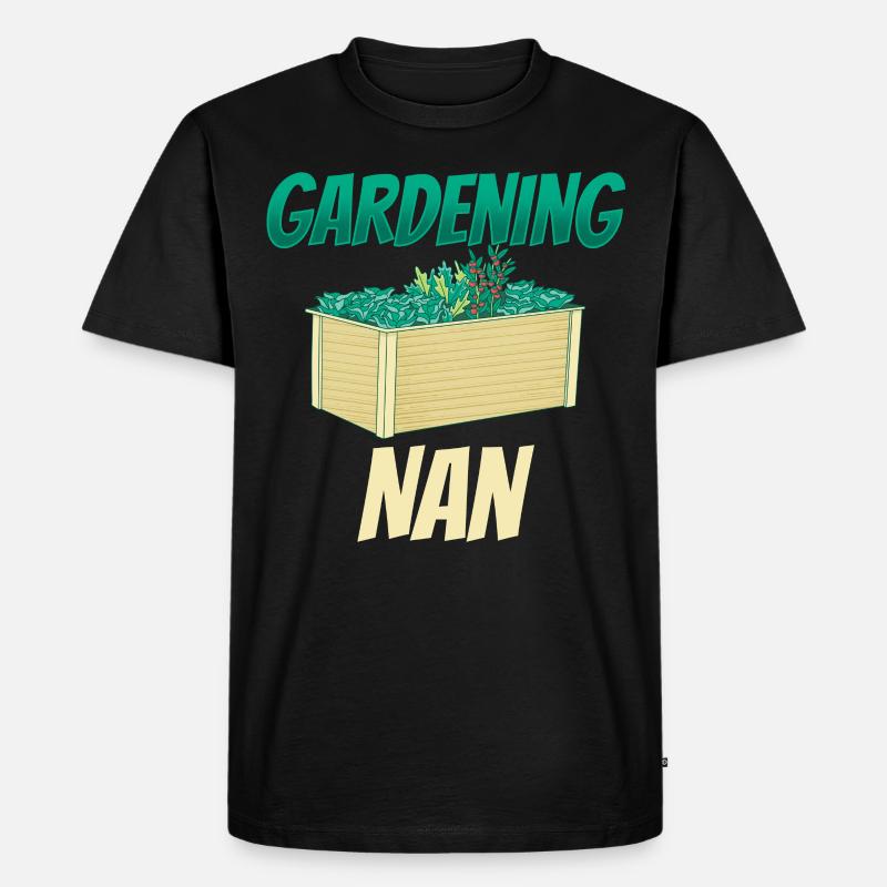 Gartenarbeit Großmutter Garten Oma Gärtnerin - Männer Premium Bio T-Shirt - Schwarz