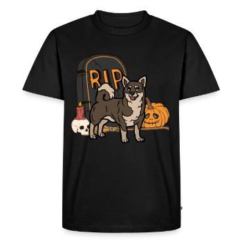 Mignon chien suédois Vallhund Halloween Costume - T-shirt Premium bio Homme - noir - Devant - Nico (187cm)
