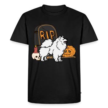 Cute Spitz Halloween Costume Dog - Men's Premium Organic T-Shirt - black - Front - Nico (187cm)