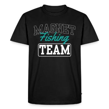 Magnet Fishing Team Magnetic Fishing Magnetic Fisherman - Men's Premium Organic T-Shirt - black - Front - Nico (187cm)