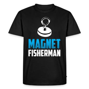 Magnetic Fisherman Magnetic Fishing Magnet - Men's Premium Organic T-Shirt - black - Front - Nico (187cm)