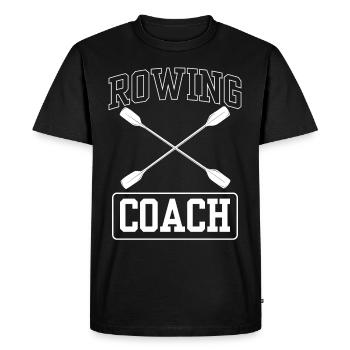 Entraîneur d’aviron Aviron Bateau Aviron Aviron Aviron - T-shirt Premium bio Homme - noir - Devant - Nico (187cm)