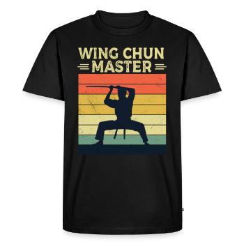 Wing Chun Master Martial Arts Martial Arts Trainer - Men's Premium Organic T-Shirt - black - Front - Nico (187cm)