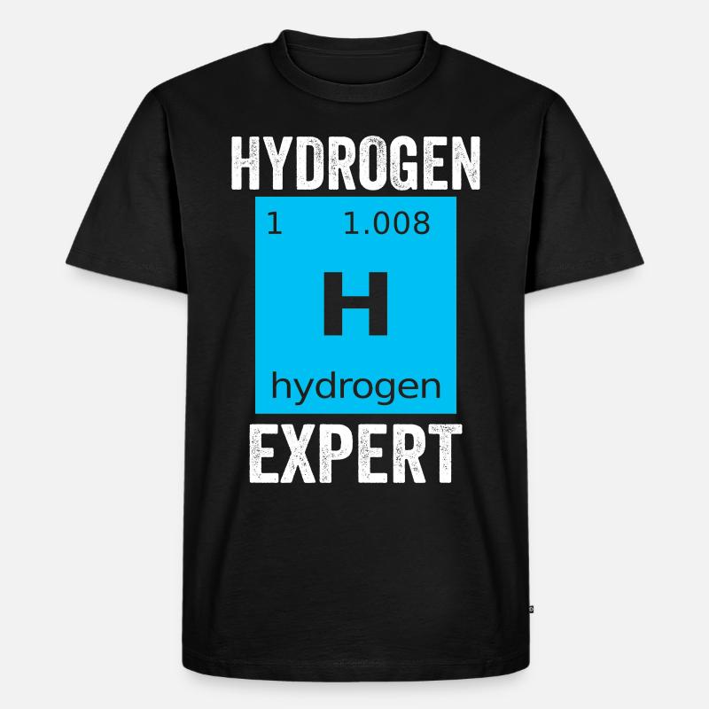 Hydrogène Expert Élément Energie Hydrogène - T-shirt Premium bio Homme - noir