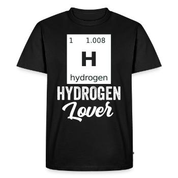 Hydrogen Lover Element Énergie hydrogène - T-shirt Premium bio Homme - noir - Devant - Nico (187cm)