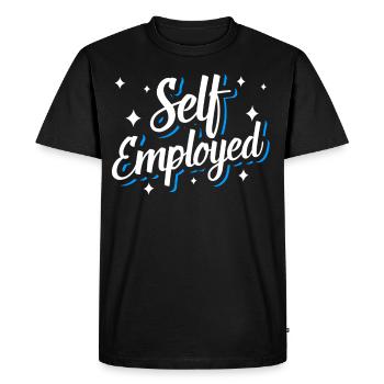 Self-employed freelancer freelancer - Men's Premium Organic T-Shirt - black - Front - Nico (187cm)