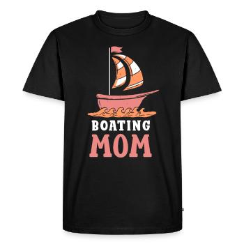 Boating Mother Yacht Boat Boating - Men's Premium Organic T-Shirt - black - Front - Nico (187cm)