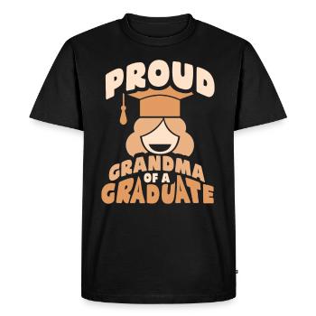 Proud Grandmother Of a Graduate Graduate - Men's Premium Organic T-Shirt - black - Front - Nico (187cm)
