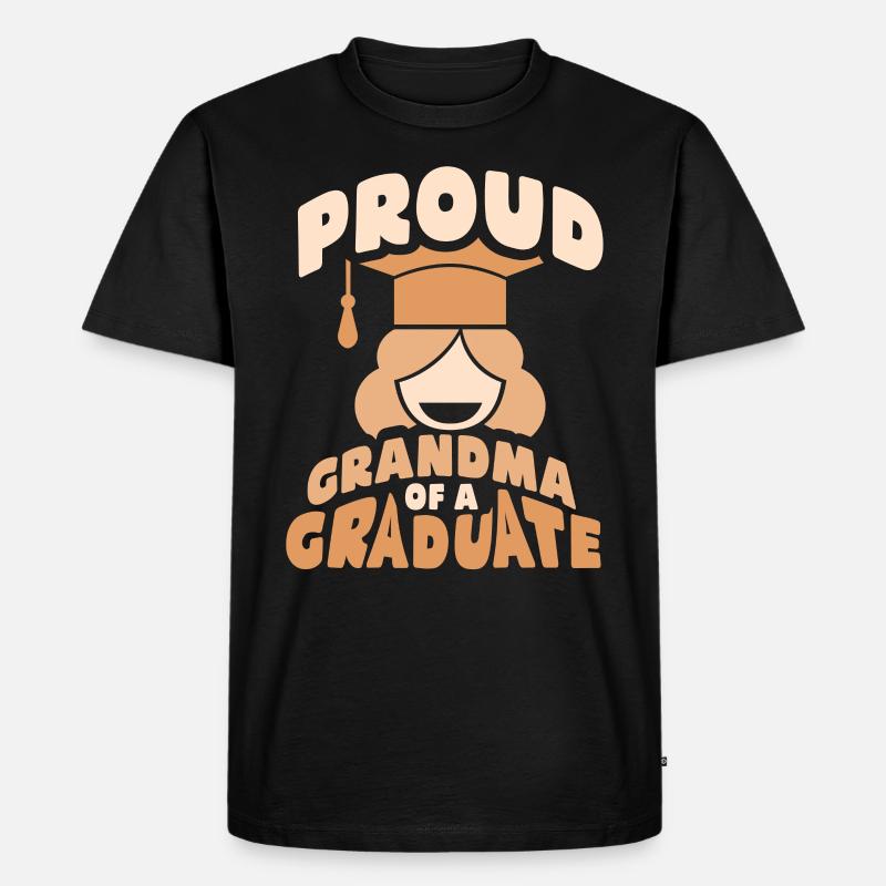 Stolze Großmutter Eines Absolventen Absolvent - Männer Premium Bio T-Shirt - Schwarz