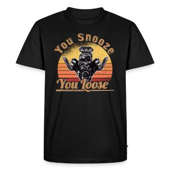 Pilote de course Racing Car Tuning Racing Motorsport - T-shirt Premium bio Homme - noir - Devant - Nico (187cm)