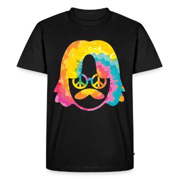 Années 70 Soixante-dix années 1970 Party Outfit Peace 60s - T-shirt Premium bio Homme - noir - Devant - Nico (187cm)
