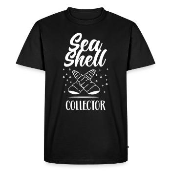 Shell Collector Shell Collector Collect shells - Men's Premium Organic T-Shirt - black - Front - Nico (187cm)