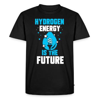 L’énergie de l’hydrogène est l’avenir de l’hydrogène - T-shirt Premium bio Homme - noir - Devant - Nico (187cm)