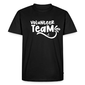 Équipe de bénévoles Profession bénévole - T-shirt Premium bio Homme - noir - Devant - Nico (187cm)