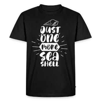 Only One Shell Shell Collector Shellfish Collector Shells - Men's Premium Organic T-Shirt - black - Front - Nico (187cm)