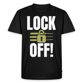 Locksmith Saying For Men Women Locksmith - Men's Premium Organic T-Shirt - black - Front - Nico (187cm)