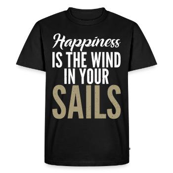 Catamaran à voile - T-shirt Premium bio Homme - noir - Devant - Nico (187cm)