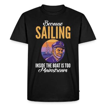 Catamaran à voile - T-shirt Premium bio Homme - noir - Devant - Nico (187cm)