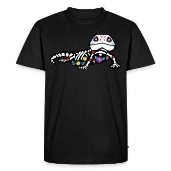 Dragon barbu Mexique - T-shirt Premium bio Homme - noir - Devant - Nico (187cm)