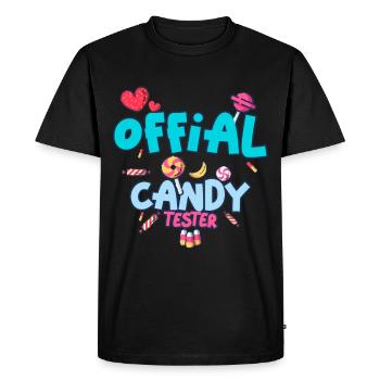 Candy Tester Lollipop Candy Halloween - T-shirt Premium bio Homme - noir - Devant - Nico (187cm)