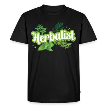 Herboriste Herb Herb Herb Herb Garden - T-shirt Premium bio Homme - noir - Devant - Nico (187cm)