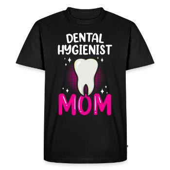 Hygiéniste dentaire Mama Dentiste Hygiéniste dentaire - T-shirt Premium bio Homme - noir - Devant - Nico (187cm)
