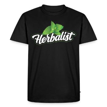 Herb Collector Herb Garden Herbes aromatiques - T-shirt Premium bio Homme - noir - Devant - Nico (187cm)