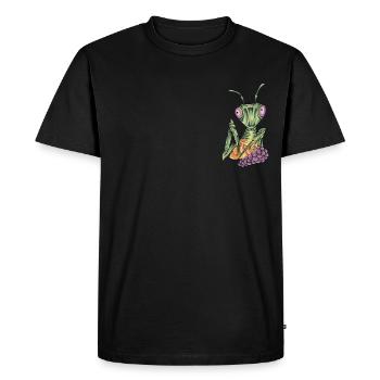 Mante religieuse I Mante Insect Motif - T-shirt Premium bio Homme - noir - Devant - Nico (187cm)