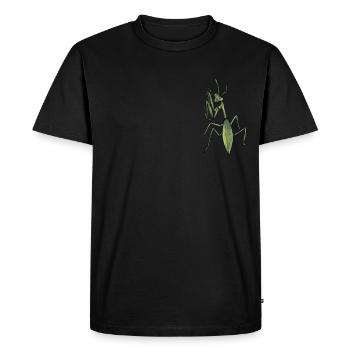 Mante religieuse I Mante Insect Motif - T-shirt Premium bio Homme - noir - Devant - Nico (187cm)