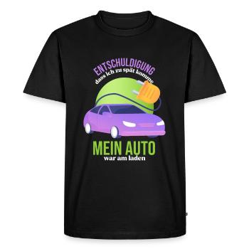 Auto immer Laden! - Männer Premium Bio T-Shirt - Schwarz - Vorne - Nico (187cm)