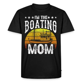 I am The Boating Mother Boat Boating - Men's Premium Organic T-Shirt - black - Front - Nico (187cm)