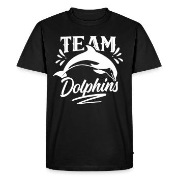 Équipe Dolphin Lover Dolphin Dolphin Dolphins - T-shirt Premium bio Homme - noir - Devant - Nico (187cm)
