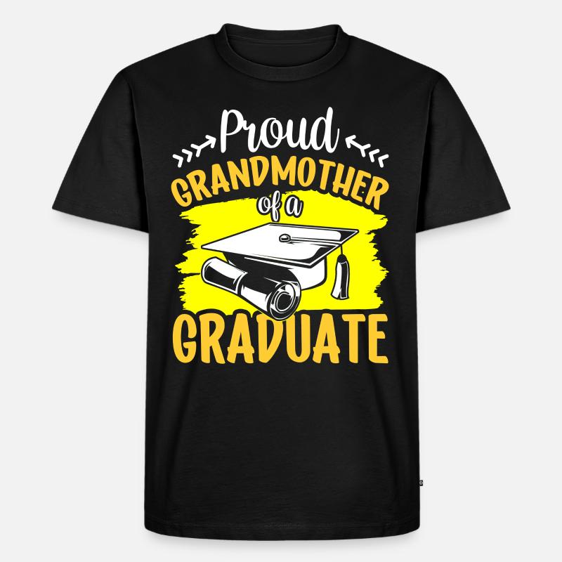 Stolze Großmutter Eines Absolventen Absolvent - Männer Premium Bio T-Shirt - Schwarz