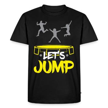 Sautons Trampoline Trampoline Saut Trampoline - T-shirt Premium bio Homme - noir - Devant - Nico (187cm)