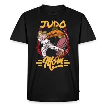 Judo Mère Hobby Arts Martiaux Arts Martiaux Judoka - T-shirt Premium bio Homme - noir - Devant - Nico (187cm)